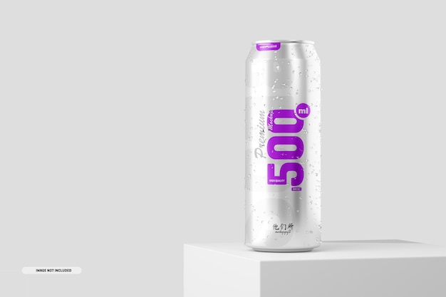 Free Psd 500ml Soda Can Mockup