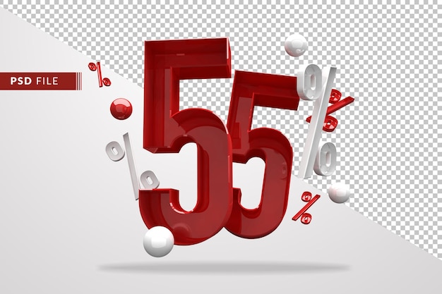 premium-psd-55-percentage-percent-sign-3d-number-red-psd-file-template