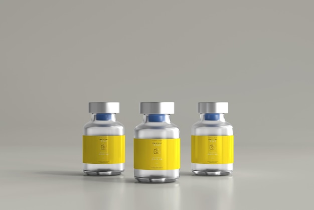 Download Free PSD | 5ml vial bottle mock up