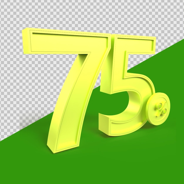 premium-psd-75-percentage