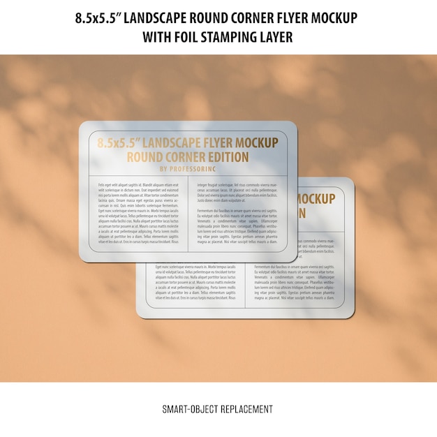 Download Free PSD | 8.5x5.5 landscape flyer mockup