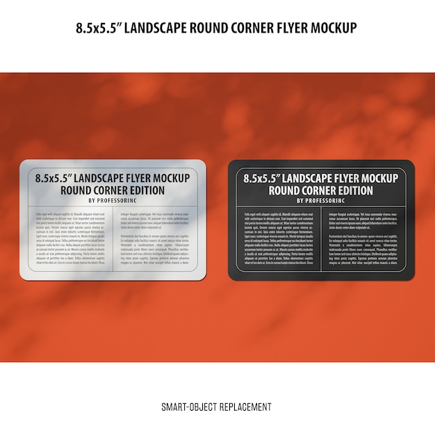 Download Free PSD | 8.5x5.5 landscape flyer mockup