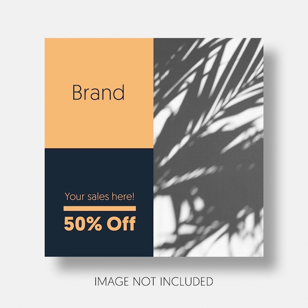 ソーシャルメディア投稿テンプレート 無料 Psd
