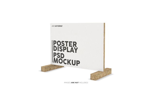 Premium PSD | A3 format horizontal poster display psd mockup