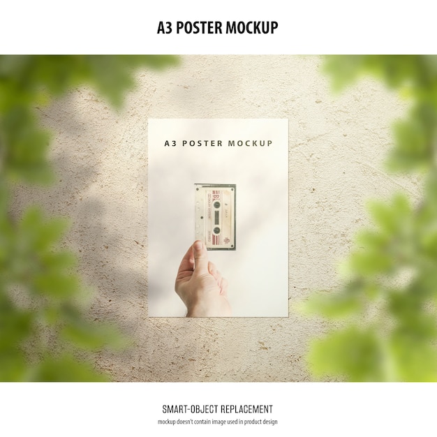 Download Free PSD | A3 poster mockup
