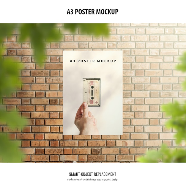 Download A3 poster mockup PSD file | Free Download