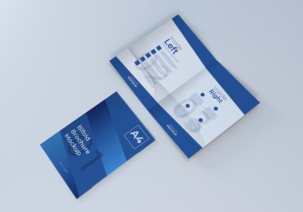 Download Premium Psd A4 Bifold Brochure Leaflet Mockup PSD Mockup Templates