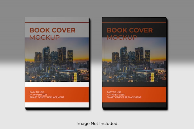 Download Premium PSD | A4 book cover mockup with shadow