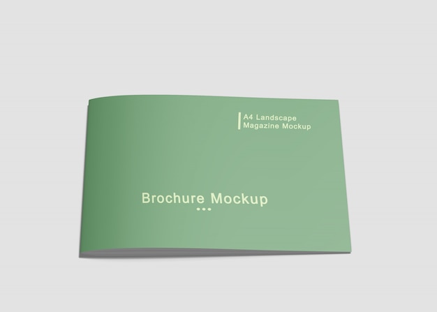 Download A4 landscape brochure mock-up | Premium PSD File PSD Mockup Templates