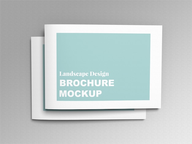 Download Premium PSD | A4 landscape mockup