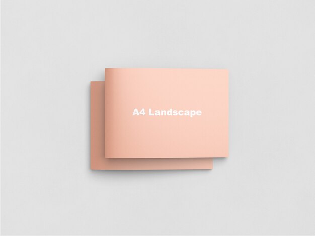 Download A4 landscape mockups | Premium PSD File