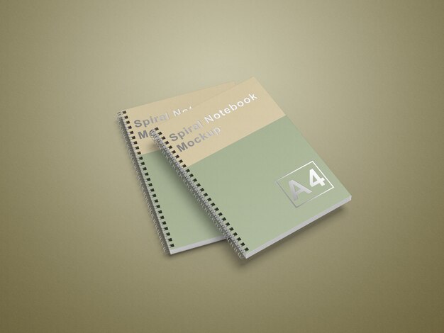 Download A4 spiral notebook mockup | Premium PSD File