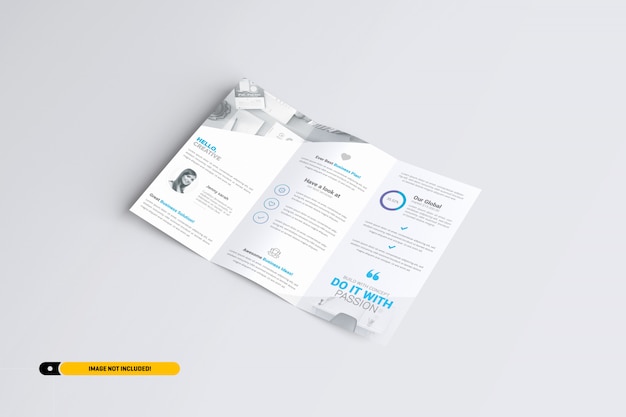 Download Premium Psd A4 Trifold Brochure Mockup Yellowimages Mockups