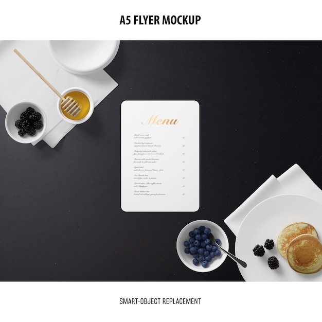 Download A5 flyer mockup | Free PSD File