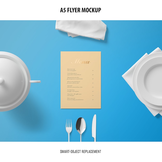 Download A5 flyer mockup | Free PSD File