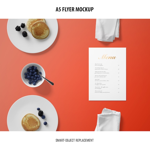 Download A5 flyer mockup | Free PSD File