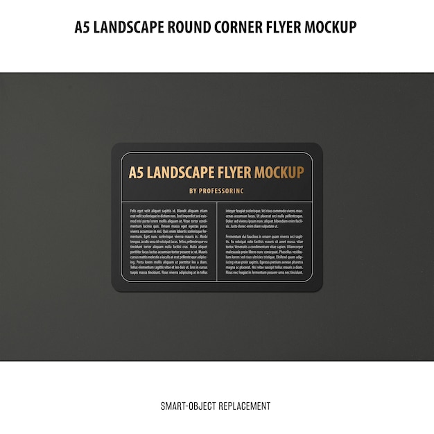 Download A5 landscape flyer mockup | Free PSD File PSD Mockup Templates