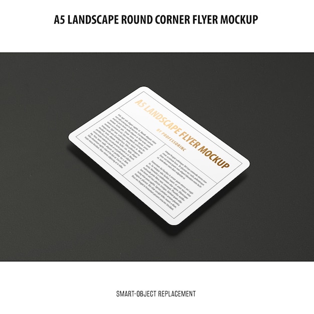 Download A5 landscape flyer mockup | Free PSD File