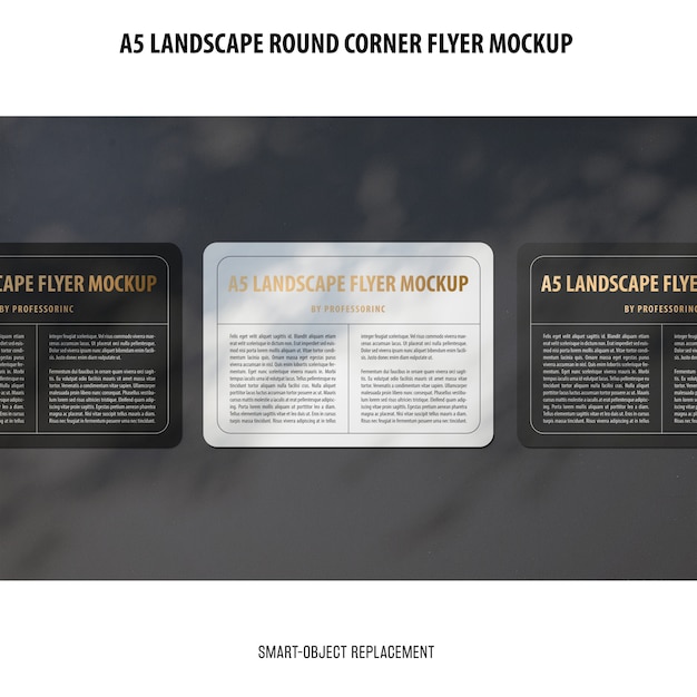 Download A5 landscape flyer mockup | Free PSD File