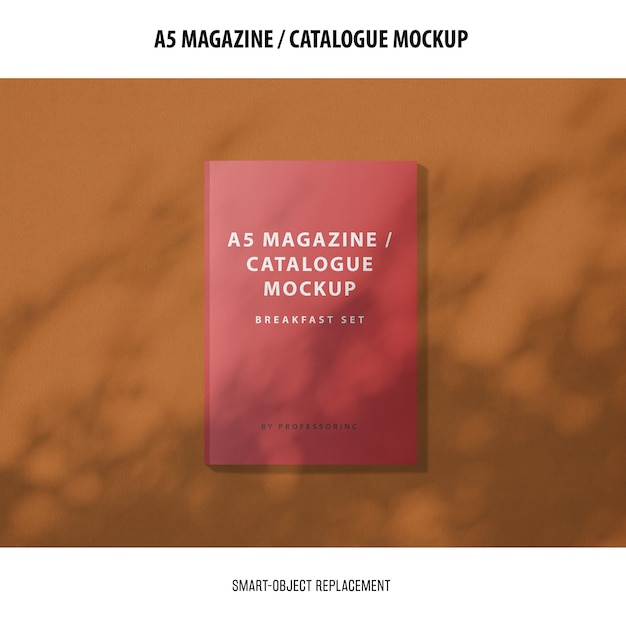 Download A5 magazine catalogue mockup | Free PSD File