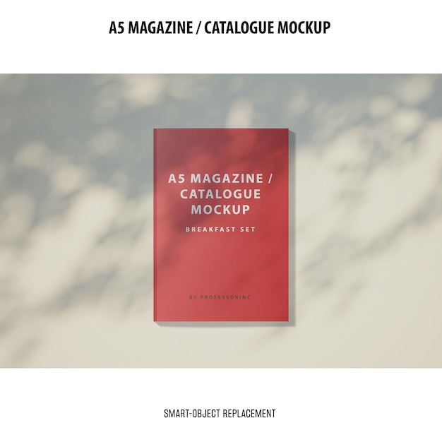 Download A5 magazine catalogue mockup | Free PSD File