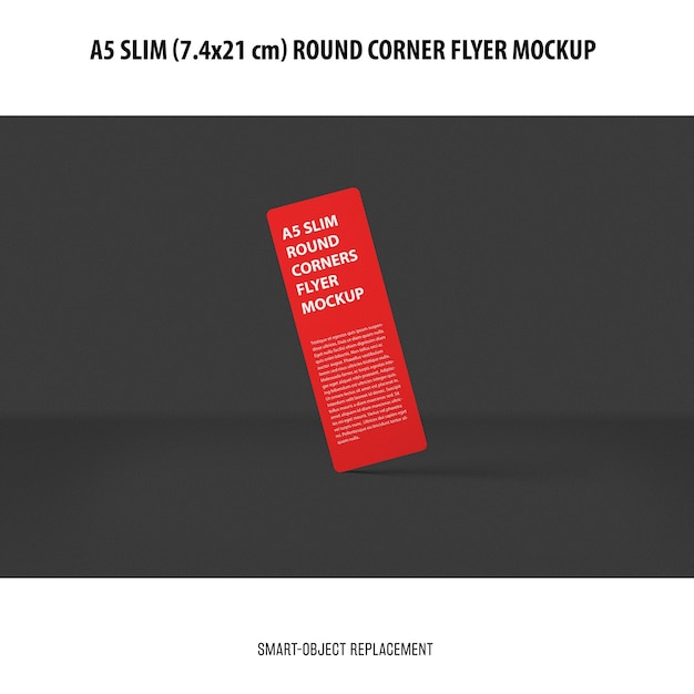 Download Free PSD | A5 slim flyer mockup