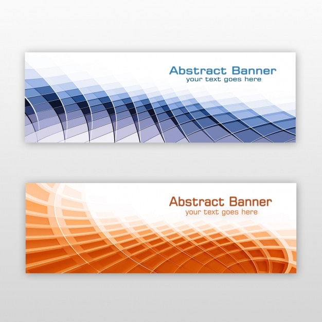 Abstract banners  design  Free PSD  File