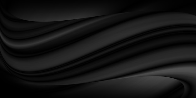 Abstract black luxury fabric background with copy space Premium Psd