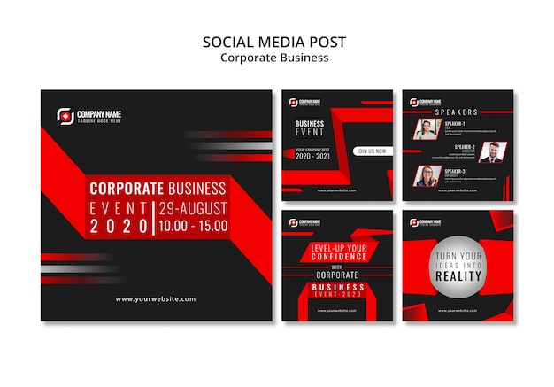 Download Free PSD | Abstract business instagram post