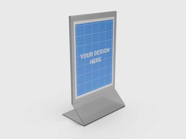 Download Premium PSD | Acrylic table tent mockup isolated