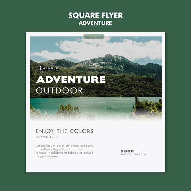 Download Free Adventure Flyer Template Design Free Psd File Use our free logo maker to create a logo and build your brand. Put your logo on business cards, promotional products, or your website for brand visibility.