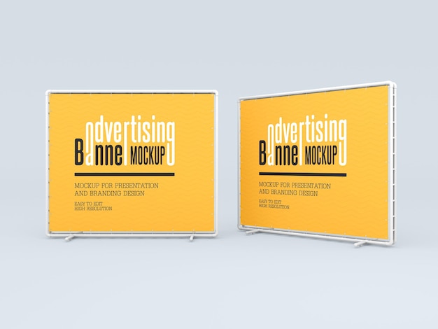 Premium PSD | Advertising banner mockup