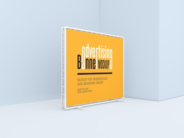 Premium PSD | Advertising banner mockup