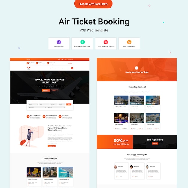 premium-psd-air-ticket-booking-website