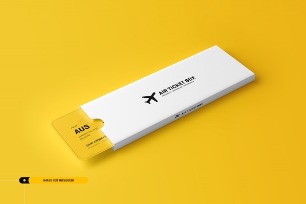 Download Airplane ticket mockup in a package PSD file | Premium ...