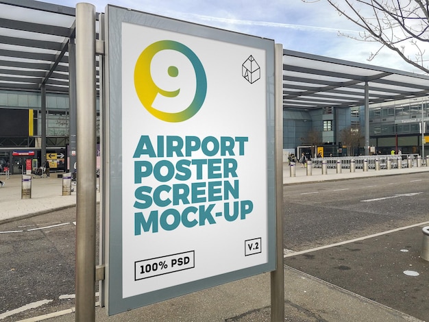 Download Airport Billboard Mockup Psd 90 High Quality Free Psd Templates For Download