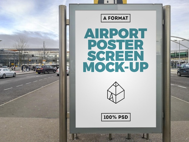 Download Airport Billboard Mockup Psd 90 High Quality Free Psd Templates For Download