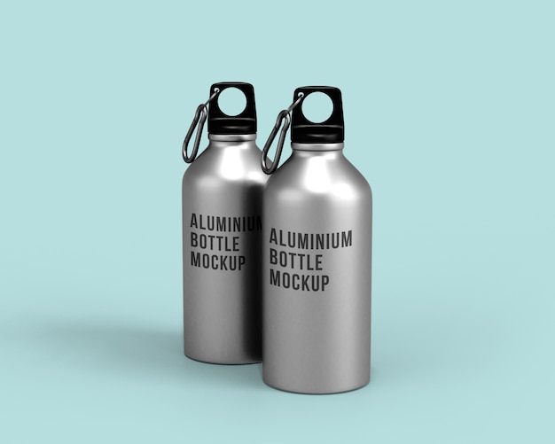 Download Premium Psd Aluminium Bottles Mockup