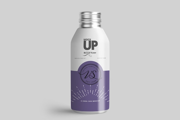 Download Aluminum bottle mockup PSD file | Premium Download