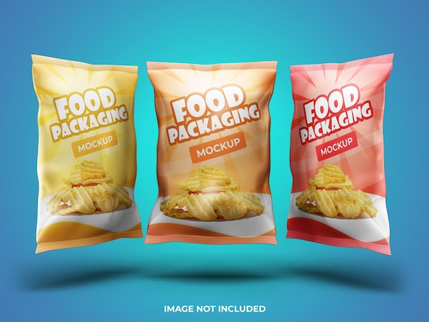 Download Premium Psd Aluminum Foil Snack Package Mockup Isolated