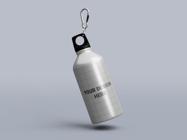 Download Premium PSD | Aluminum water bottle mockup isolated