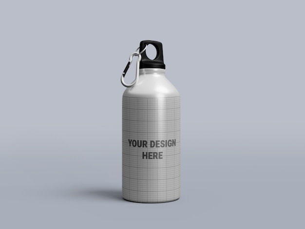 Download Premium PSD | Aluminum water bottle mockup isolated