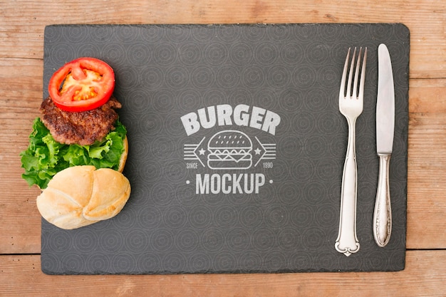 Free Psd American Food Concept Mock Up