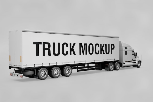 Download Free PSD | American truck mockup