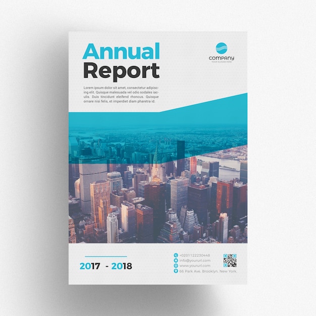 Annual report template | Premium PSD File