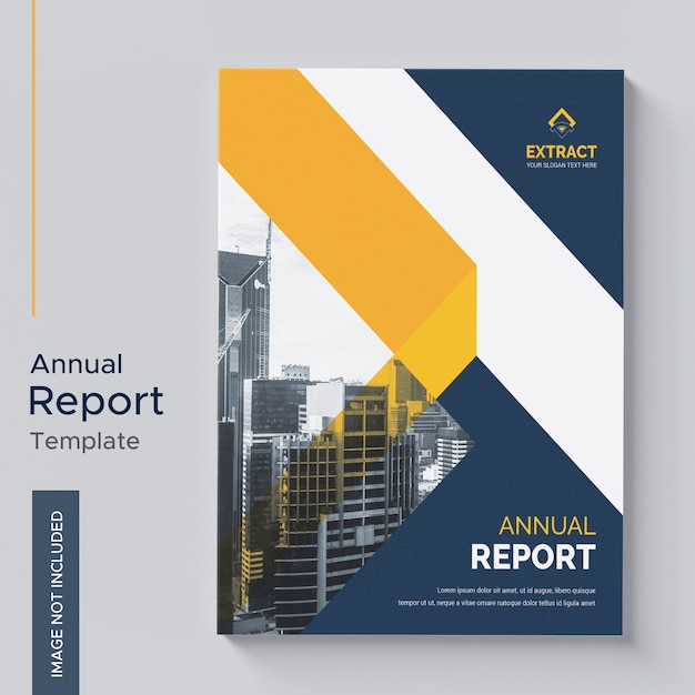 Download Annual report template | Premium PSD File