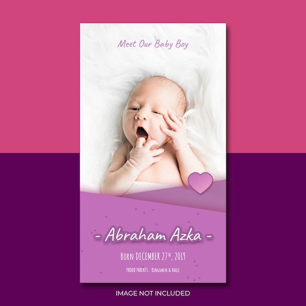 Download Baby Announcement Psd 40 High Quality Free Psd Templates For Download