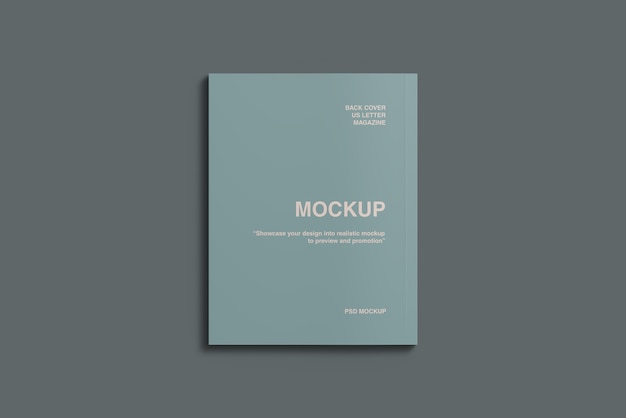 Download Back cover magazine mockup top angle view PSD file ...