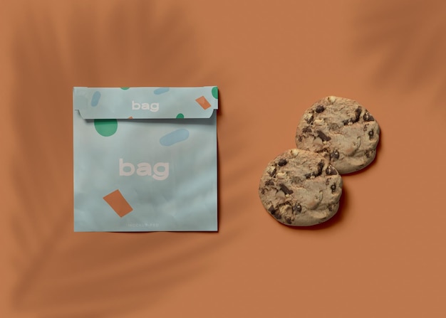 Download Free Psd Bag And Cookie Mockup