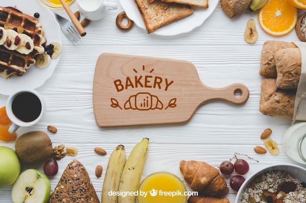 Download Bakery mockup PSD file | Free Download